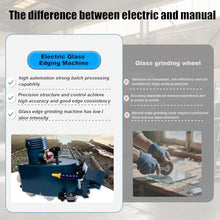 Portable Small Glass Edger 800w 8000r/Min, Electric Glass Edging, DIY Diamond Grinding for Plane Curve Polish, Diamond Wheels, Water-Cooled Design, Lightweigh