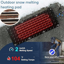 WRTYHGVGT Snow Melting Mat, Ice Melting Mats, Slip-Proof Heated Walkway Pad, with 6 ft Long Power Cord, USB Series Connection,10 Pack,10inx15in