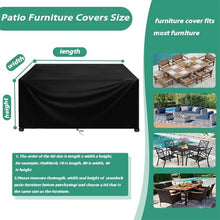 AKDZCM 114x91x6in/Long X Wide X High Patio Table Cover for Outdoor Furniture,Large Patio Furniture Cover,Waterproof Weatherproof Cover, Heavy Duty 600d