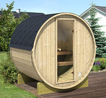 Allwood Outdoor/Indoor 3 Person Barrel Sauna #160-EHC with 3.0 kW UL Certified Electric Heater.