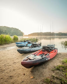 Vibe Makana 100 Fishing Kayak 10 Ft Lightweight with Storage Tsunami Red