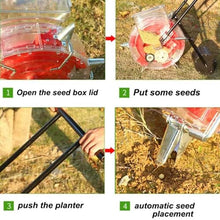 iumLeap Precision Garden Seeder, Manual Seed/Fertilizer Spreader, Easy Planting Tool for Lawn, Garden, 10Mouths