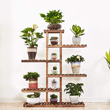 ZOCWJK Plant standFlower Stand Home Decor Solid Wood Flower Rack Living Room Balcony Multi-Tier Floor Flower Pot Rack Indoor,