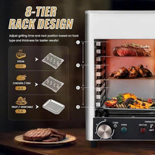 Electric Steak Broiler Oven, Max 800°C, Adjustable Temp & Time, For Cooking Steak, Beef, Pork, Chicken, Veggies