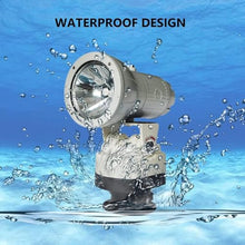 LED Spotlight - W/Remote Control Search Light 360 Degree LED Rotating Remote Control Work Light with Magnetic Base, for Boat Home Security Protection Emergency Lighting Farm Field Garden(100w,24v)
