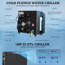 Outdoor Ice Bath Tub with WiFi Control, 1HP Ice Cold Plunge Therapy Chiller