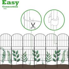 Decorative Garden Fence 5 Pack Black Animal Barrier Fence