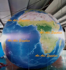 Air-Ads Supplies 16ft Giant Inflatable Globe Map Balloon Blue