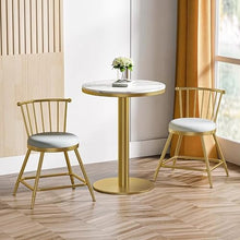 LWZBBGS Outdoor Patio Side Table, Round White Marble Top Table Cocktail Bar Table Restaurant Bistro Table End Table Coffee Meeting Table Conference Table Small Modern Nightstand
