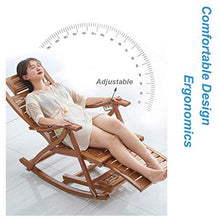 Zero Gravity Chair Wooden Folding Patio Chair Sun Lounger Recliner Comfortable Relax Rocking Chair Adjustable Reclining Deck Chair for Balcony Garden Pool Outdoor Indoor Chaise Lounger