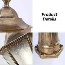 iumLeap 118.11In Outdoor Garden Lamp Post Light Aexterior Path Pillar Lamp Pillar Post Light Glass Lantern Single Head Bollard Path Lamp Waterproof Ip65 Street Light Mains Po(Bronze-300CM(118.11in))