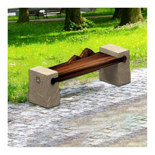yanzhuen001 Outdoor Benches, Stainless Steel Park Chair - Outdoor Wooden Seating for Landscaping,Bench for Outdoor