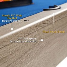 Barrington Billiards 5' Brooks Drop Pocket Table Black/Blue/Light Wood Grain