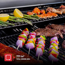 Nexgrill Deluxe 5-Burner Gas Grill, Ceramic Side Burner with Side Table
