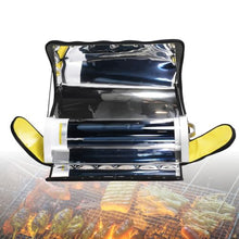 CIELOBLOEN Solar Oven Portable Oven | Solar Cooker for Outdoor Cooking with 4.5L Large Capacity | Outer Tube 12.5cm | Inner 10.2cm | Length 58cm | Roast Meat Toast Bread Grill Corn