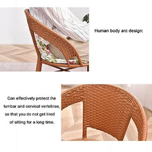 JIQHOHX Outdoor Tables Chairs 3/4/5 Pieces Outdoor Pe Bistro Set,Patio Balcony Furniture,Coffee Table Chair Sets with Cushions Pillows,for Backyard (3 piece Set)
