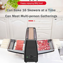 Electric Rotisserie Grill for Kebabs, Skewers and Roasts Smoke Free 360 Degrees Rotating with 16 Skewers, Multi-Function Electric Grill Smokeless Shawarma Rotating Oven Barbecue Grill for Home Use