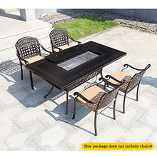 Barbecue Table Outdoor Barbecue Table Courtyard Garden Terrace Cast Aluminum Leisure Furniture Household Smokeless Barbecue Table Grill Table(150x90x73cm)