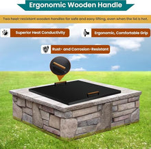 FEBTECH - 42" Fire Pit Lid Square - 1.5 mm Thick Fire Pit Cover Fits 40"