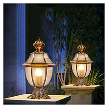 ALDEPO Courtyard Light Waterproof Outdoor Pillar Light Courtyard Landscape Lighting Fixture Street Community Patio Garden Lantern