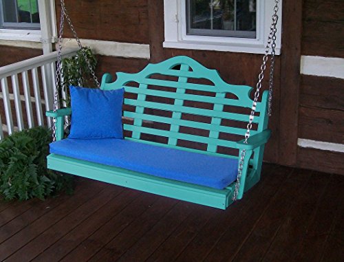 A & L Furniture Poly Marlboro Swing, Aruba Blue