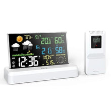 ABS Multi-Functional Color Screen Indoor Outdoor Temperature Humidity Mete