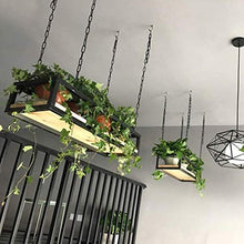 Flower Pot Rack Storage Ceiling Shelf Hanging Planters For Indoor Plants - Hanging Flower Pot For Wall And Ceiling Mounting - Plant Holder For Bar Garden Balcony, Wood An,120X25X15Cm
