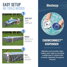 Bestway Power Steel 24’ x 12' x 52” Above Ground Pool w/Sand Pump, 2 Pack