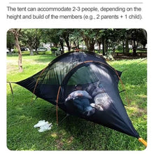 Outdoor Camping Hammock Tent, Large Triangle Hammocks for 1-3 Persons-Portable Camping Mosquito Net for Outside, Hiking Travel(Military Green)