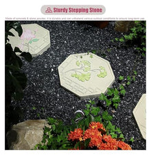 Garden Stepping Stones, Garden Stone, Garden Stepping Stone for Garden Decor, Outdoor Paving Stone, for Lawn/Walkway