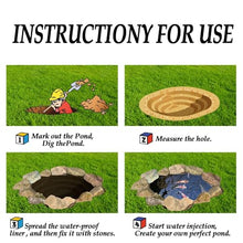 JEDAL Black Pond Liner, 13x20ft 13x20ft 13x20ft 13x20ft 13x20ft, PVC Fish Pond Liners Underlayment for Fish Ponds, Water Features, Garden Water Fountains, Waterfalls(Size:46x46ft)