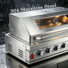 6 Burner Built In Gas Grill Island Head, Stainless Steel 39 Inch Propane Grill with Rear Burner, 72,000 BTUs, 684 SQ In Racks with Dual Fuel Compatibility
