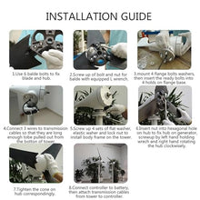 3000W Wind Turbine Generator Kit With Wind And Solar Controller 12V/24V/48V System, Suitable For Home Backup Power, Off-grid Cabin, Street Light, Solar Hybrid System(12V)