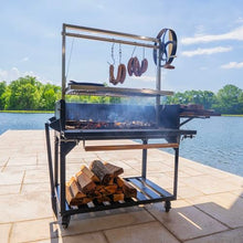 Backyard Discovery Argentine Santa Maria Wood Fire & Charcoal BBQ Grill Black