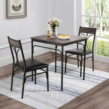 FURUIM2024M Dining Table 3 Piece Chairs Set Dinette Small Space Dining Table for 2 Dining Room Sets Chairs for Kitchens Dining Room Set Table and Chairs Dining