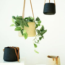 SDREYKUF Hanging Balcony Orchid Pot Wall Cement Plant Basket Basin