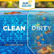 Sun2Solar Blue 33 ft Round Pool Solar Cover | 16 Mil | Heat Retaining