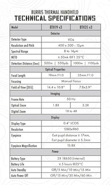 Burris BTH35 V3 Thermal Imaging Monocular Black
