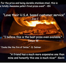 Smokin' PoBoy Stand-Alone Wood-Fired Pellet Pizza Oven, Portable Outdoor Oven, Stainless Steel ~ Apple Flavored Pellets Included!