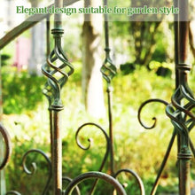 sunbiaouk Metal Garden Bridge, Outdoor Decorative Iron Garden Arch Bridge
