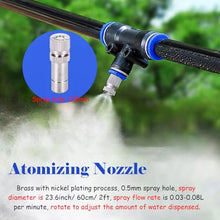CHZDPP Misting Water Irrigation Kit for Cattle/Chicken/Pig Farms, Adjustable Water Output Outdoor Cooling System for Construction Site Enclosure, Plant Watering Equipment(1969inch/50m/164ft)