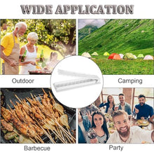 Meat Skewer Machine, BBQ Tool Beef Mutton Kebab Maker Machine Outdoor Picnic Camping Parties Barbecue Helper 10 Holes Manual Skewer Machine