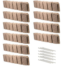 Beuta Landscape Edging | Garden Edging Border | Polyrock Block XL for Lawn Edging, Flower Beds & Yard Edging – 10 Pack | Each Section Has 6 Blocks 48" L x 4" W x 9.5" H | 30 Spikes | Sandstone