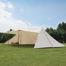 Outdoor Camping Canopy Rainproof and Sunproof Awning Camping Canopy Tent 60㎡ Oxford Cloth Fabric Windproof and Rainproof,White