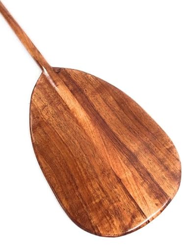Tikimaster Premium Koa Paddle 60" Steersman Large Blade Made in Hawaii