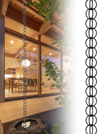 YUSIWOAL Rain Chains for Gutter Downspout Replacement, Decorative Water Flow Solution for Outdoor Patio and Garden(3.5M (11.5Ft))