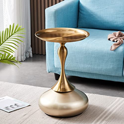 NRFJFOP Round Bed Side Table Small Metal Entrance Decor Hallway Sofa Loft Designer Mesa Auxiliar Furniture