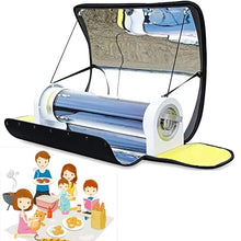 WEIZIIA Solar Stove Portable Stove Solar Oven, Solar Oven Portable Oven-4.5L Large Capacity Solar Cooker Outdoor Oven Camping Stove with Thermometer for 3-5 People Backpacking Hiking Family Party