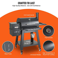 VEVOR Portable Wood Pellet Smoker Grill with PID Temperature Control Black