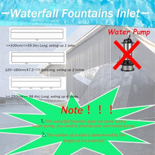 Waterfall Spillway Waterfall Spillway For Pond & Garden – Customizable Wide Stream Maker With Easy Installation, Sturdy 304 Stainless Steel – Water Feature Spillways For Backyard Rockery(55cm/22in)